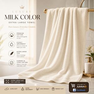 Cotton Towel EXTRA LARGE 100 X 200 CM 100% COTTON BATHING TOWEL