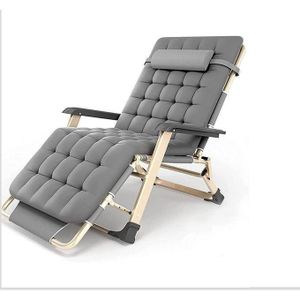 Adjustable Outdoor Relaxing Chair With Cushion_Grey