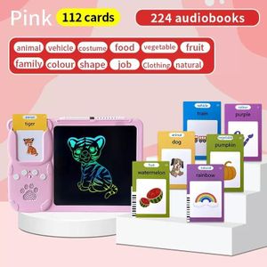 2in1  WRITING BOARD AND EARLY LEARNING EDUCATIONAL CARD READER DEVICE WITH 112 CARDS AND 224 AUDIO BOOKS FOR CHILDREN
