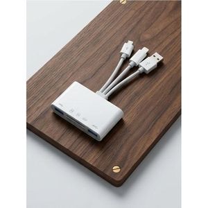 3-in-1 USB Multi-Card Reader & USB Hub