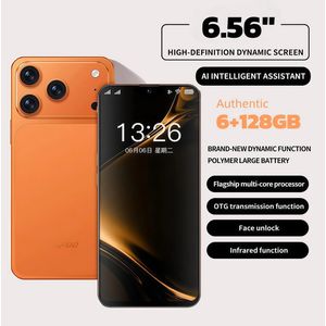 Ccit Local Stock- M17ProMax 6.56" FHD Super LCD Display, 8-core high-speed processor, System display memory of 16GB RAM + 512GB ROM, 6000mAh Battery, Premium Aluminum Body- Orange