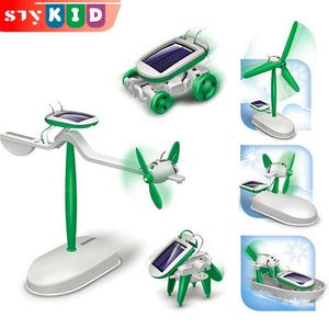 STY 6 In 1 DIY Educational Robot Kits Assemble Toy Kits 6 Different Models DIY Windmill Planes Car Puppy (10+ Yrs)