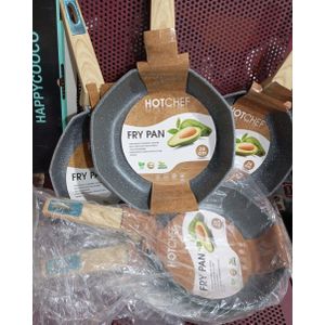 Non Stick Granite Frying Pan With Wooden Handle 