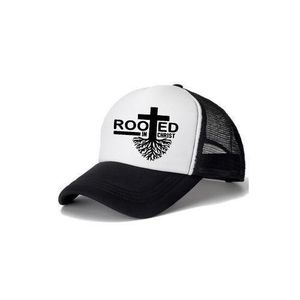 Sacramental Heritage Baseball/Face Cap BLACK AND WHITE