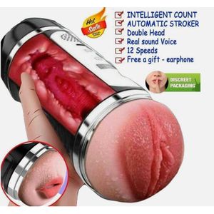 USB Rechargeable ORAL BLOWJOBS STROKERS Vagina and Anal Toy For Men Automatic Sucking Blowjob Sucking Smart Male Sex Toy Machine Vagina Masturbation Cup Penis Pump Cumm Airplane Sex Toys Doll Vagina For Men Adult Sex Machine Sucking Male Cup