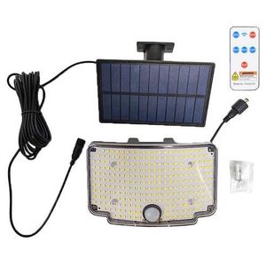 254 LED Outdoor Solar Light with Motion Sensor – Waterproof Wall Light with Remote Control, Solar Powered Security Light for Garden, Fence, Patio, Garage & Yard