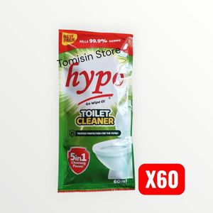 Hypo Toilet Cleaner Sachets - 60ml X 60 Sachets