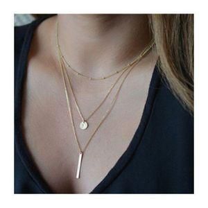 SIMPLE BEAUTIFUL NECKLACE WITH PENDANT 