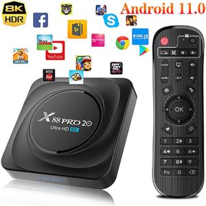 X88 pro 20 tv box android 11 8gb ram 64gb 128gb 4gb 32gb rockchip