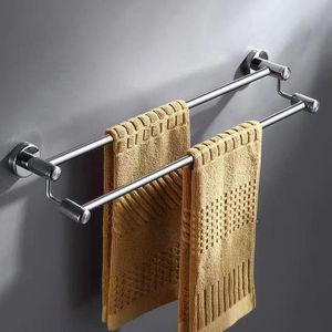 Non-Rust Towel Rack- Wall Mounted Double Towel Bar Holder
