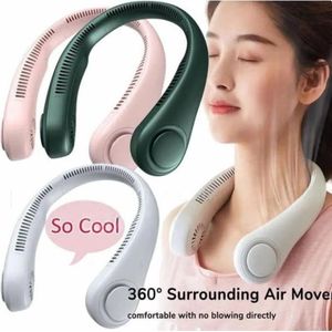 Hands Free Bladeless Neck Fans 360° Cooling Neck Fan