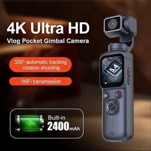 OsmoWiFi 4K Pocket Camera Touchscreen EIS Anti shake 330° Rotating Lens & Smart Auto Face Tracking Osmo Pocket Cam for Content Creator, Vlog, Tiktok
