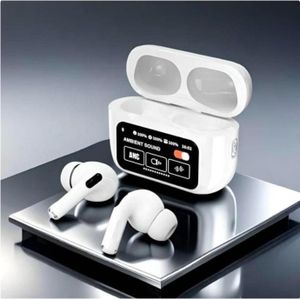 TWS Pro Earbud - Smart Screen Touch TWS, Noise Cancellations Earphones, ANC(32dB), Smart Touch Display True Wireless Buds, Type-C Fast Charging, Bluetooth 5.4, Find My Earbuds, 4 Mics ENC For Clear Calling, Transparency Mode,EQ Mode