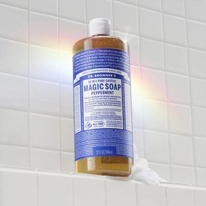 Dr Bronner 18-in-1 Peppermint Pure Castile Magic Soap,32 OZ