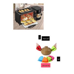 Multifunction 3 In 1 Breakfast Maker And Free Silicone Hop Pot Holder 