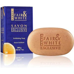 FAIR & WHITE Exclusive Exfoliating Soap - 7 oz / 200g X 2 Bars