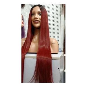 30 Inches Bone Straight Closure Hair Wig-1b