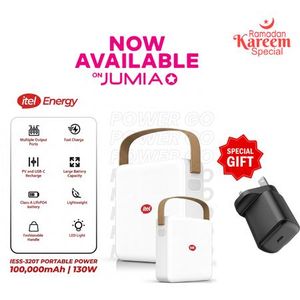 itel  Power-GO 100,000mAhh 130W Super-Fast Charging power bank
