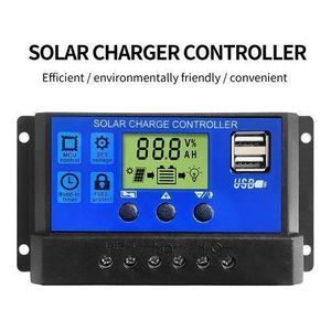 30A 12V/24V DUAL USB SOLAR PANEL BATTERY CHARGE CONTROLLER