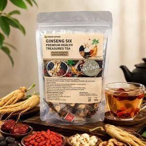 Mega Ginseng Six Treasure Kidney Nourishing Tea, 20 bags.