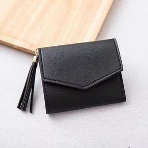 Trifold Women's Wallet Purse - Black