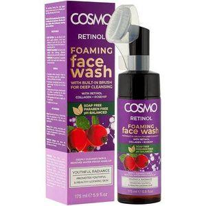 Cosmo Cosmoo Retinol Foaming Face Wash 175ml, With Built-In Brush For Deep Cleansing, Paraben Free & PH Balanced, For Healthy Looking Skin, For Daily UsE.