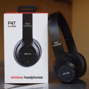 P47 Wireless Bluetooth Stereo Bass OverEar Foldable Headphones