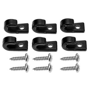 Generic 6pcs Nylon J-hooks For Kayaks Canoes Or Boats With Screws