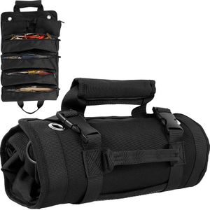 Heavy-duty tool roll bag - multi-functional canvas tool storage bag