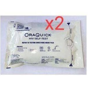 Oraquick Test Kit (SALIVA USE) Oral Self Test ( X 2 pieces)  