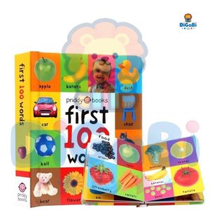 Digabi First 100 Words: A padded board book Board book – Illustrated Rounded Corner Cardboard Board Book, Early Enlightenment Reader, Bedtime Learning for Home Education, Bedtime