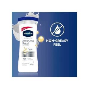 Vaseline Intensive Care Advanced Repair Fragrance-Free Body Lotion – 72-Hour Moisturizer for Dry Skin (400ml)