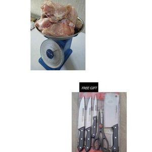 20kg Mechanical Kitchen Weighing Scale For Frozen Food And Free Knife Set