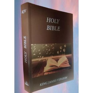 Holy Bible King James Version ( KJV) Large Print with Quality White printed & Easy to read ( Brown Color) 