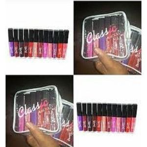 Classic Make Up (12pcs) 24hrs Matte Lipgloss (Colours)