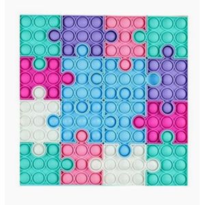 Colourful Silicon Push Pop It Fidget Sensory Toy Puzzle