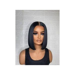 High quality bone straight frontal wig