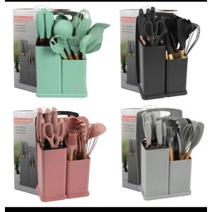 Non stick silicon spoon set 1 set