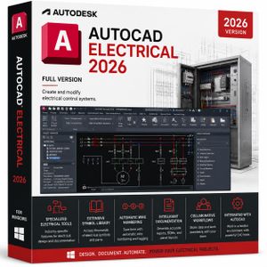 Auto desk Auto-CAD Electrical 2026 Full Version for Windows - Create and Modify Electrical Control Systems. - (With Full Commercial 5yrs Network License)