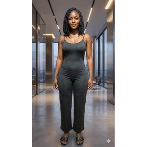 Black Sleeveless Jumpsuit