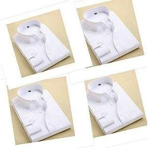 Men's Corporate Long-Sleeve Shirts for Office use - WHITE