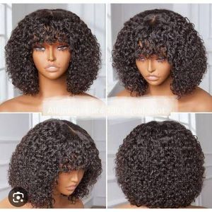 Original Bouncy Curly Closure Fringe Wig