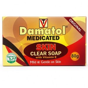Damatol Original Medicated Skin Clear Soap With Vitamin E - Mild & Gentle On Skin (80g) NAFDAC APPROVED