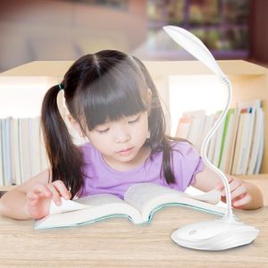 No LED rechargeable desk lamp dual-use USB folding touch dimming color matching student learning reading work bedside lamp