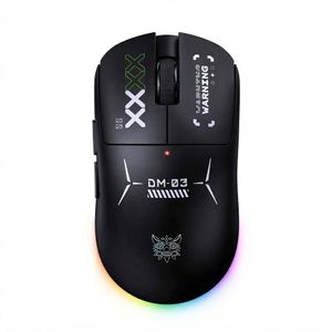 Onikuma  DM03 Tri-Mode RGB Wireless Gaming Mouse, PAW3311 Sensor, 12000 DPI,  Ultra-Lightweight 70g,  2.4GHz & Bluetooth, 500mAh Rechargeable, For FPS & Esports