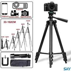 Portable 33-102cm Tripod Universal Stand for Phone/Camera/Projector
