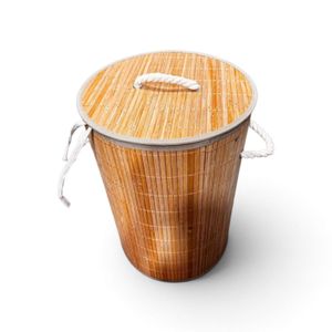 Bamboo Laundry Basket with Lid