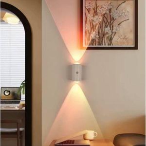 Smart Motion Sensor Night Light – RGB Rainbow Gradient, USB Type-C Rechargeable, Magnetic Wall Lamp