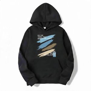 ZARSYN Streetwear Men Hoodies Multi Color Brush Graphic Print Heavyweight Sweatshirts Loose Fit Pullover