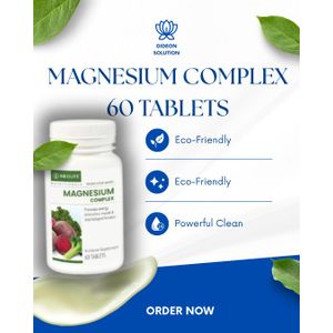 Healthy me Magnesium Complex 60 Tablets – Magnesium Supplement for Energy, Muscle & Bone Support